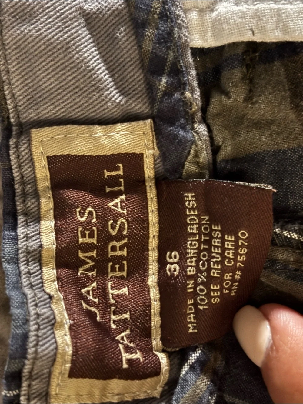 N/A casual plaid